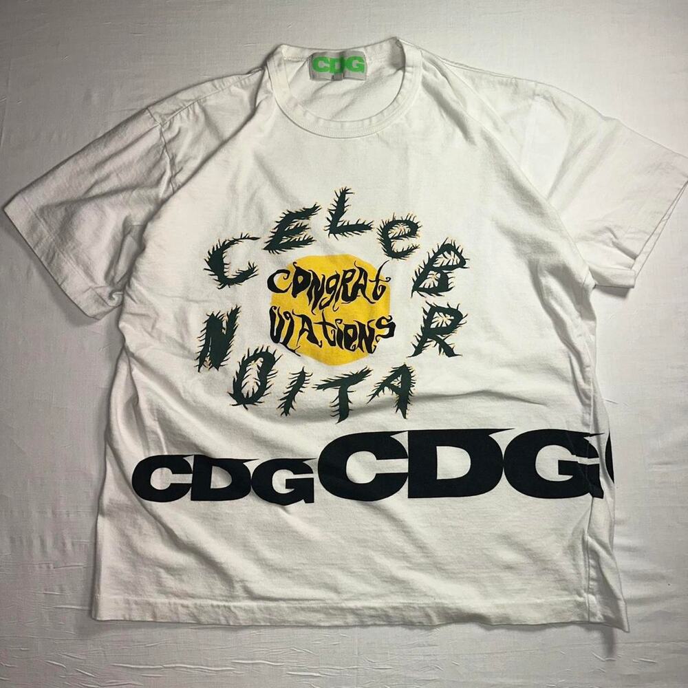 CDG x CPFM x DSM "Celebration" T-Shirt, XL Boxy Fit